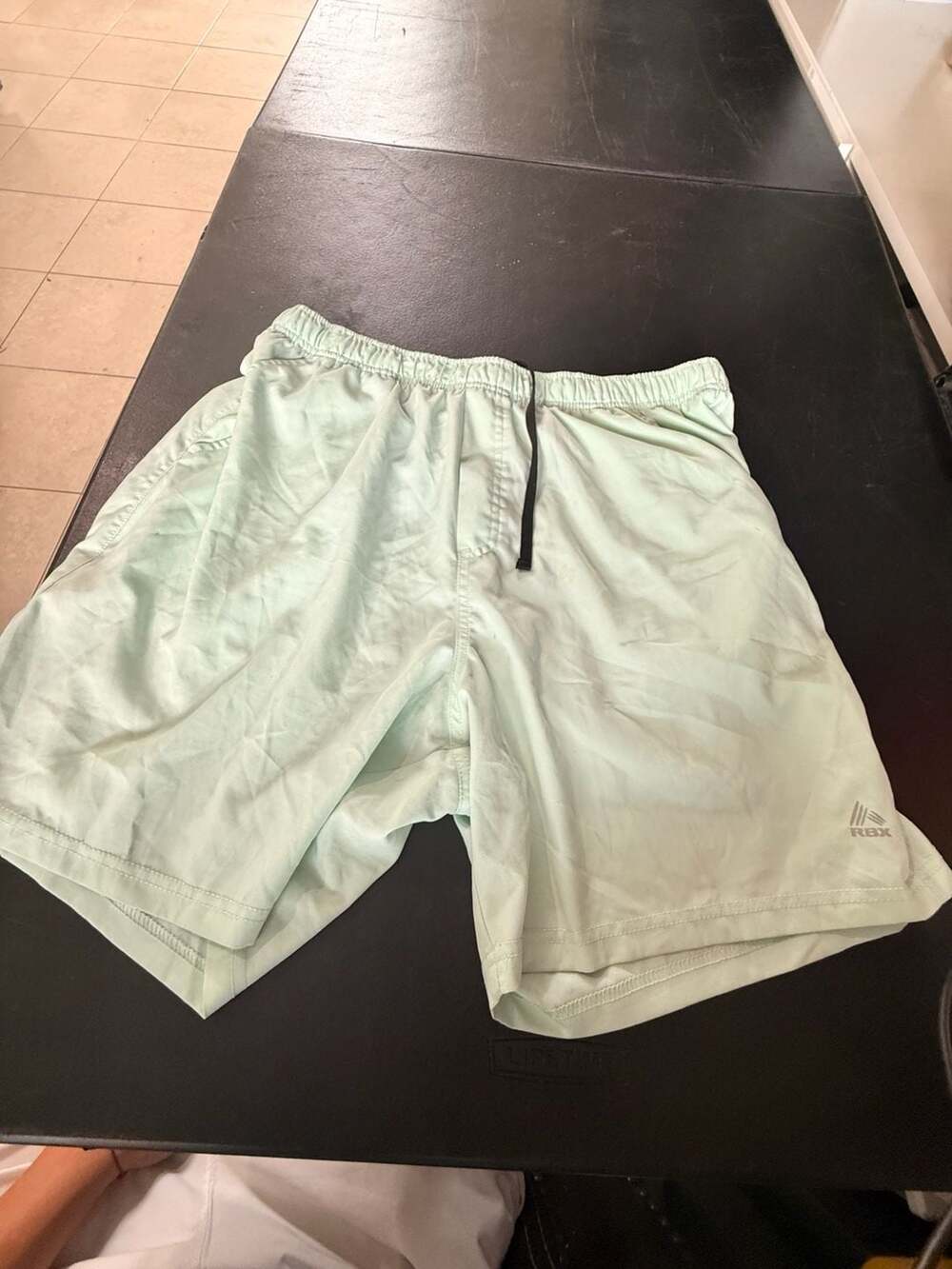 RBX Active Men's Performance Athletic Shorts in Mint Green